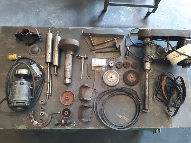 Dumore #57-031, Tool Post Grinder, w/Pulleys, Belts & Spindles, 10" I.D. Quill, 0.125"-6" diameter Wheels - Image 2
