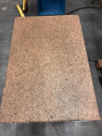 24" x 3 6" x 6" Starrett, Pink Granite Surface Plates, w/Stand, No Ledge, Grade B, 700 lbs. Weight - Image 2