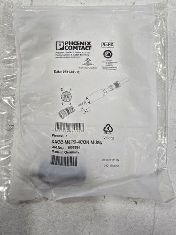 Phoniex contact sacc-m8fs-4con-m-sw connector new - Image 1