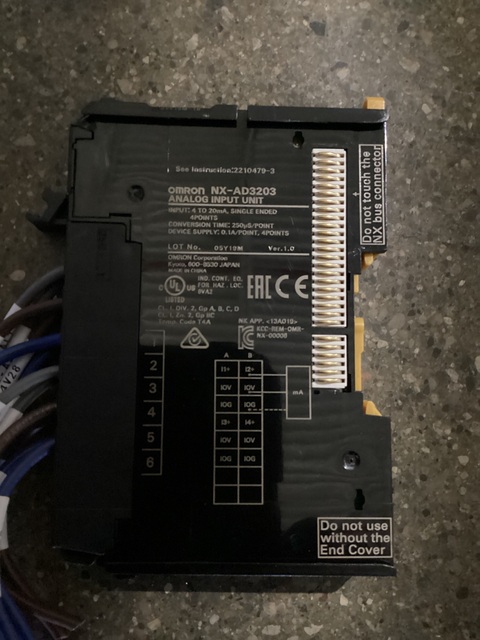 Omron nx-ad3203 analog input module 4ch 4-20ma used - Image 6