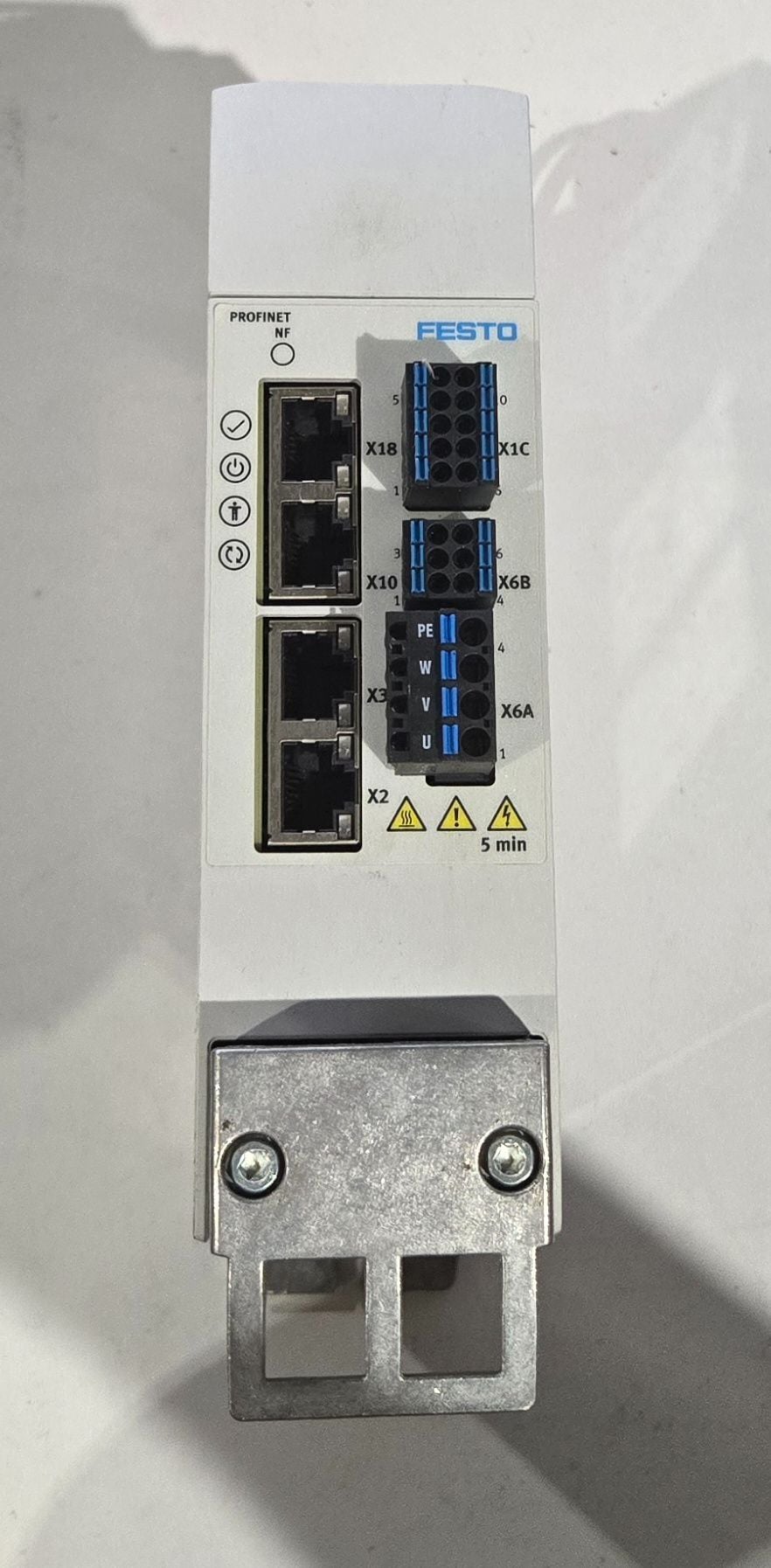 Festo #CMMT-AS-C2-3A-PN-S1 compact servo drive profinet 3a used - Image 1