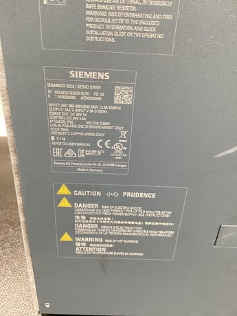 Siemens #6sl3210-5he13-5uf0 sinamics s210 servo drive 3.5kw 3ph 480v used - Image 5