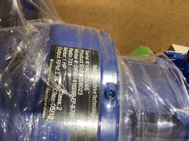 Sumitom HP RPM tc-fxpa/fb-1e induction gear motor 1/2hp 1750rpm new - Image 3