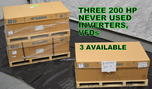 200 HP Mitsubishi VFD, FR-A740-03250-NA, 3 drives available, un-used/never used - Image 5