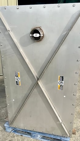 Stainless incline screw conveyor, 85 cu.ft., hopper, 2 vibratory generators, 1 electric/ 1 pneumatic - Image 7