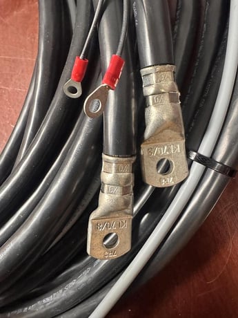 Cable set with Rima connector, 320 amp, 150 Volts, new - Image 6