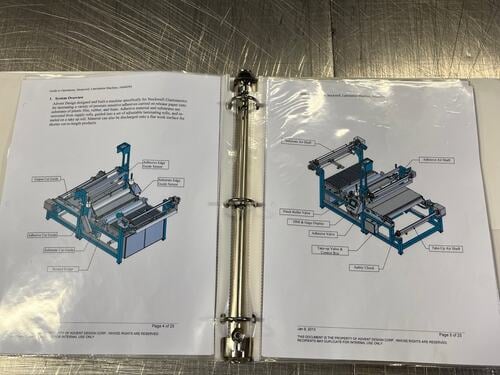 60" Advent Design Corporation #Laminator, 80-120 PSI @ 5 SCFM, 1 HP, PSA, 208/120 V., 3 phase, 2013 - Image 4
