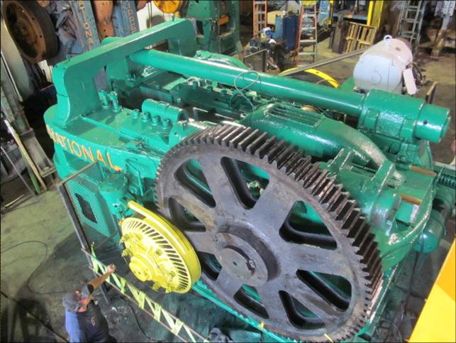 6" National, 1300 ton upsetter, 18" stroke, 27 SPM, 8" grip opening, #2666 - Image 1