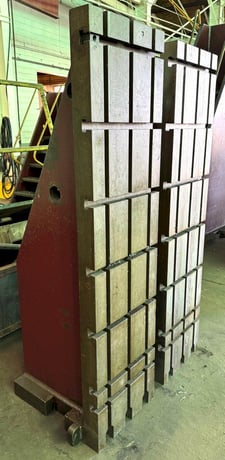 20" x 78" Angle Plates, (3) Vert T-Slots, (7) Horiz T-Slots (2 available) - Image 3