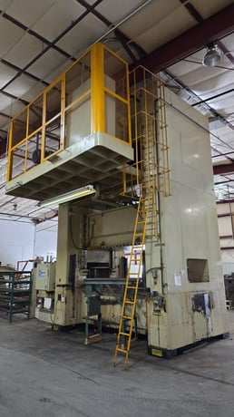 440 Ton, Stamtec #S2-400, straight side double crank press, 11.8" stroke, 27.5" Shut Height, air clutch & - Image 4