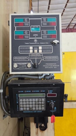 440 Ton, Stamtec #S2-400, straight side double crank press, 11.8" stroke, 27.5" Shut Height, air clutch & - Image 8