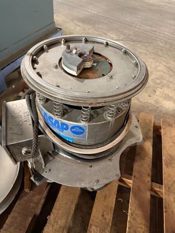 24" Sweco, vibro energy separator single deck circular screener, .25 HP, on wheeled dolly - Image 1