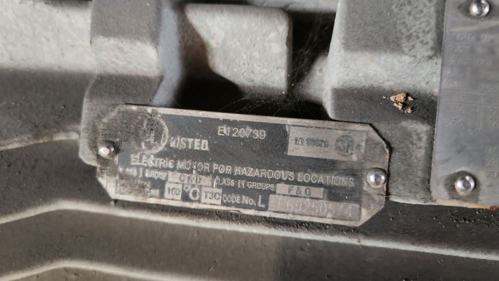 40 HP 1185 RPM Siemens 6P X-Proof, Frame 364T, TEFC, 230/460 Volts, refurbished - Image 2