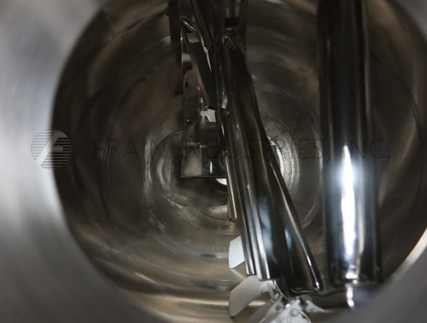 80 gallon Lee #80D9MT, 316 Stainless Steel jacketed kettle, 38" ID x 30" deep, with tilt out bridge mounted - Image 2