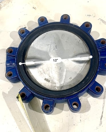12" Keystone #DN300/NPS12, butterfly valve, Stainless steel disc - Image 4