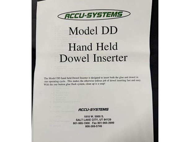 Accu-Systems #DD, glue & dowel insertion gun - Image 6