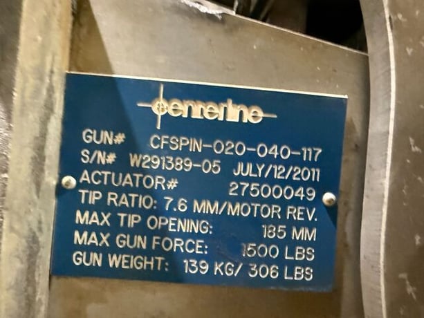 Weld Gun, Centerline, CFSPIN-020-040-117, pinch type weld gun, tested - Image 5