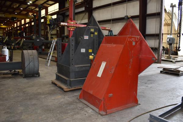 40000 lb. Aronson, HS-20 headstock & TS-20AB tailstock, variable speed rotation, hand pendant controller - Image 4
