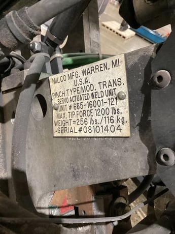 Weld Gun, Milco #665-16001-121, pinch type weld gun - Image 5