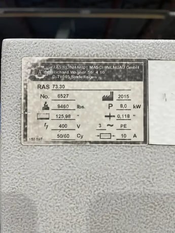 RAS #FlexiBend-73.30 Sheet Metal Bending Machine, 2015 - Image 9
