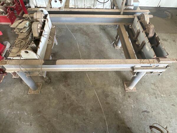 Profax, set of adjustable turning rolls on heavy duty frame with foot pedal - Image 1