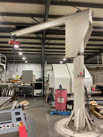 1 Ton, Handling Systems, Jib Crane, 12' height x 10' reach, CM Lodstar hoist - Image 1