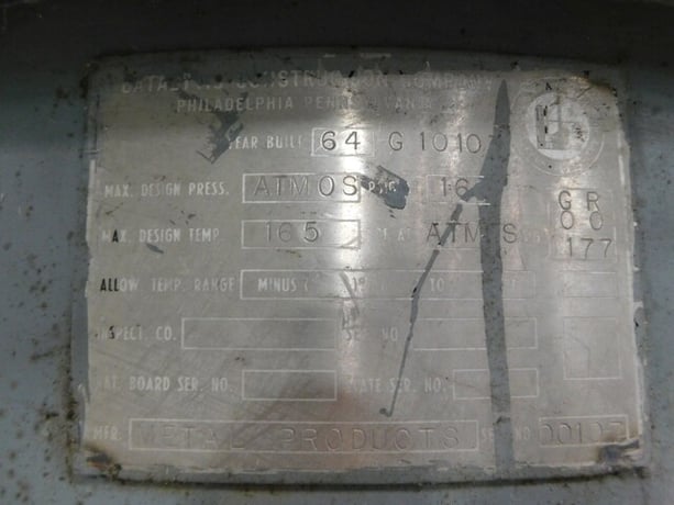 Catalytic Construction Co., 275 gallon tank, 304 Stainless Steel, 1/4 HP, 115 V. - Image 9