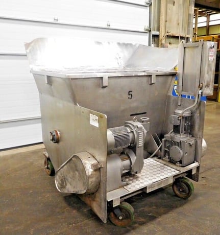 Baker Perkins mixer blender jam hopper, 304 Stainless Steel, 1735 RPM, 230YY/460Y - Image 2