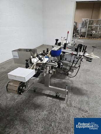 Quadrel #Moduline, In-Line Labeler, Stainless Steel, hot stamp printer & reject, on wheels, 220 V. - Image 3