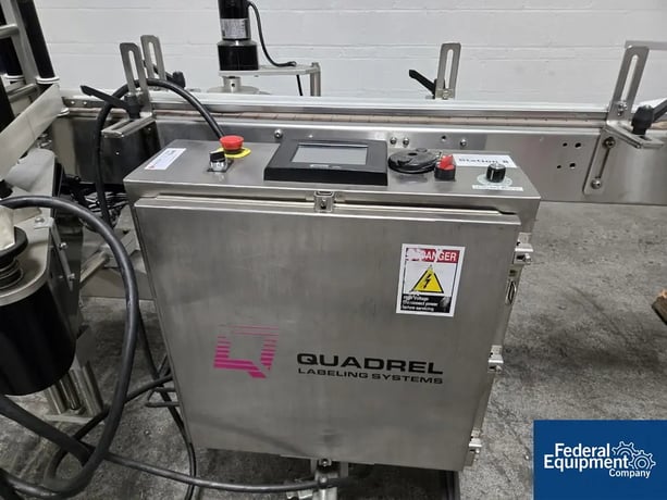 Quadrel #Moduline, In-Line Labeler, Stainless Steel, hot stamp printer & reject, on wheels, 220 V. - Image 7