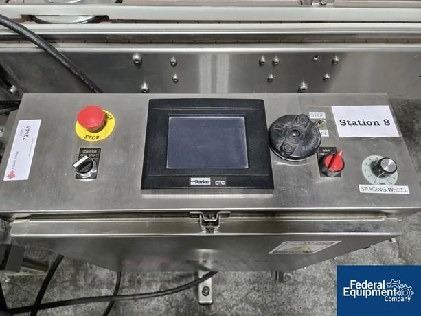 Quadrel #Moduline, In-Line Labeler, Stainless Steel, hot stamp printer & reject, on wheels, 220 V. - Image 8