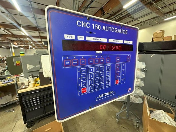 110 Ton, Amada #RG-100, CNC press brake, 9.8' overall, 100" between housing, 3.9" stroke, 15.75" throat - Image 5