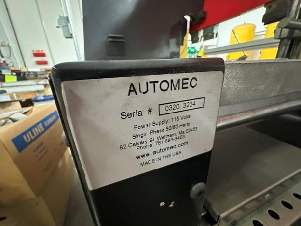 110 Ton, Amada #RG-100, CNC press brake, 9.8' overall, 100" between housing, 3.9" stroke, 15.75" throat - Image 6
