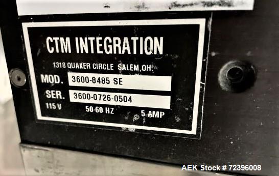CTM #3600-PA, Pressure-Sensitive Labeler, Tamp-Blow, w/ stand & parts, 90 psi, PLC, 108-132 V., 3-5 CFM - Image 8