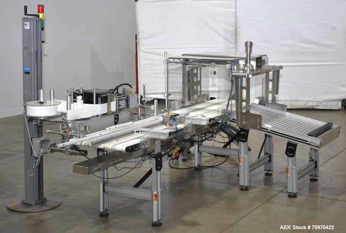 Domino #M400, M-Series Print & Apply Labeler, LR, w/ Optel Inspection System, AB Powerflex Control - Image 2