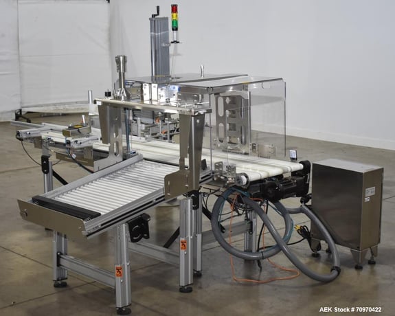 Domino #M400, M-Series Print & Apply Labeler, LR, w/ Optel Inspection System, AB Powerflex Control - Image 3