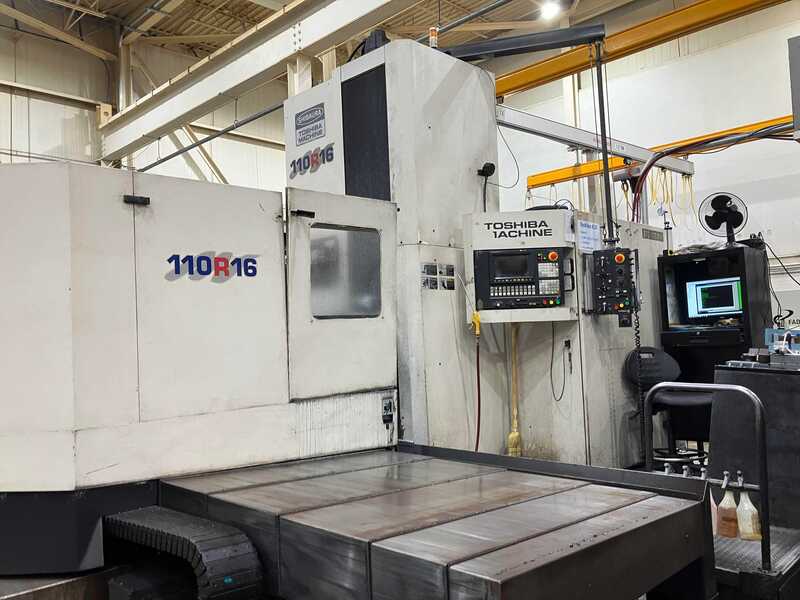 4.3" Toshiba #BTD-110H.R16, CNC horizontal boring mill table type, 38 automatic tool changer, 78.7"X, 59.1"Y - Image 1