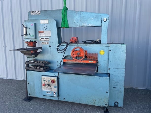 6" x 6" x 1/2" Scotchman #9012, Hydraulic Ironworker, 90 Ton, 45 SPM, 5 HP, 230 V., 12" throat, brake attach - Image 7