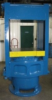 452 Ton, French Oil, 28.75" x24", up-act.slab-side, 28.5" daylight, 18" stroke, 24" dia.ram, #2260 - Image 1
