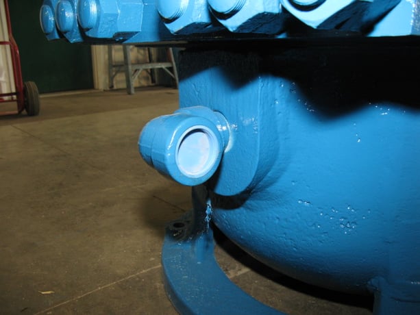 452 Ton, French Oil, 28.75" x24", up-act.slab-side, 28.5" daylight, 18" stroke, 24" dia.ram, #2260 - Image 3