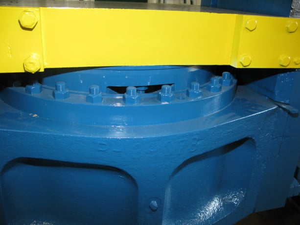 452 Ton, French Oil, 28.75" x24", up-act.slab-side, 28.5" daylight, 18" stroke, 24" dia.ram, #2260 - Image 4
