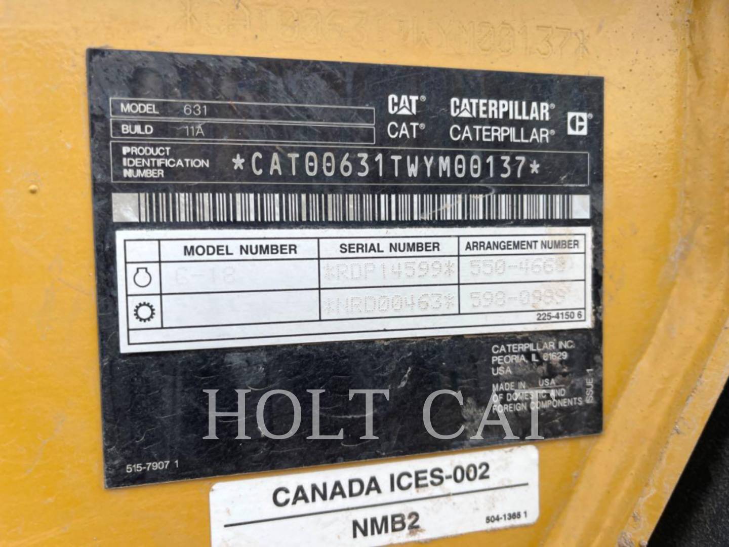 Caterpillar 631, Wheel Tractor Scraper, 1286 hours, S/N: WYM00137, 2024 - Image 6