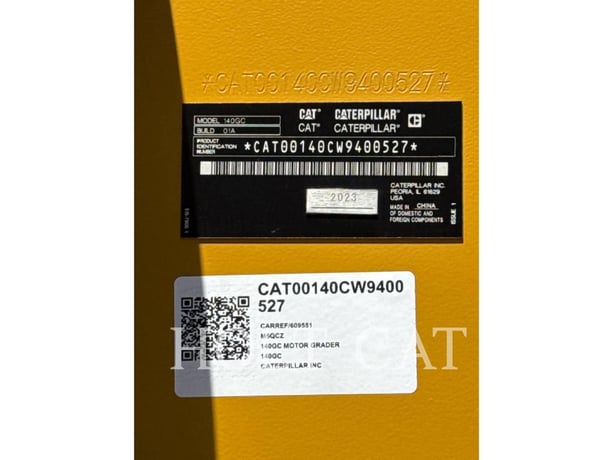 Caterpillar 140GC, Motor Grader, 11 hours, S/N: W9400527, 2024 - Image 6