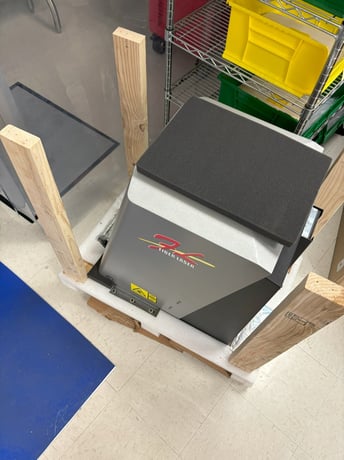 Amada #WL-P102A and LM-F010A, Fiber Laser Marker, Class 1 Enclosure, Z-stage, & Fume Extraction Kit, unused - Image 5