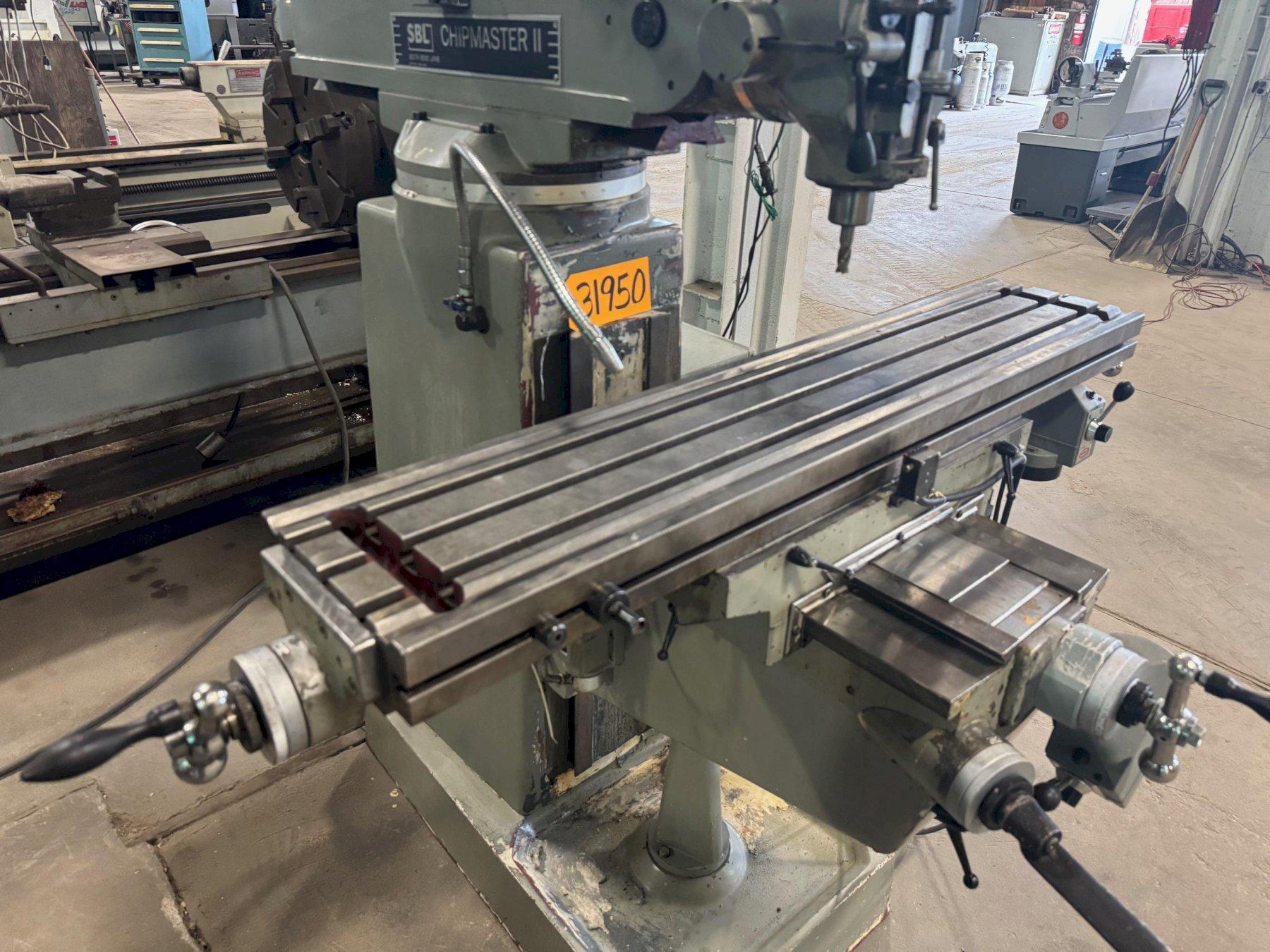 South Bend #Chipnaster-II, vertical mill, 10" x50"table, 5 HP V-Speed, digital read out - Image 8