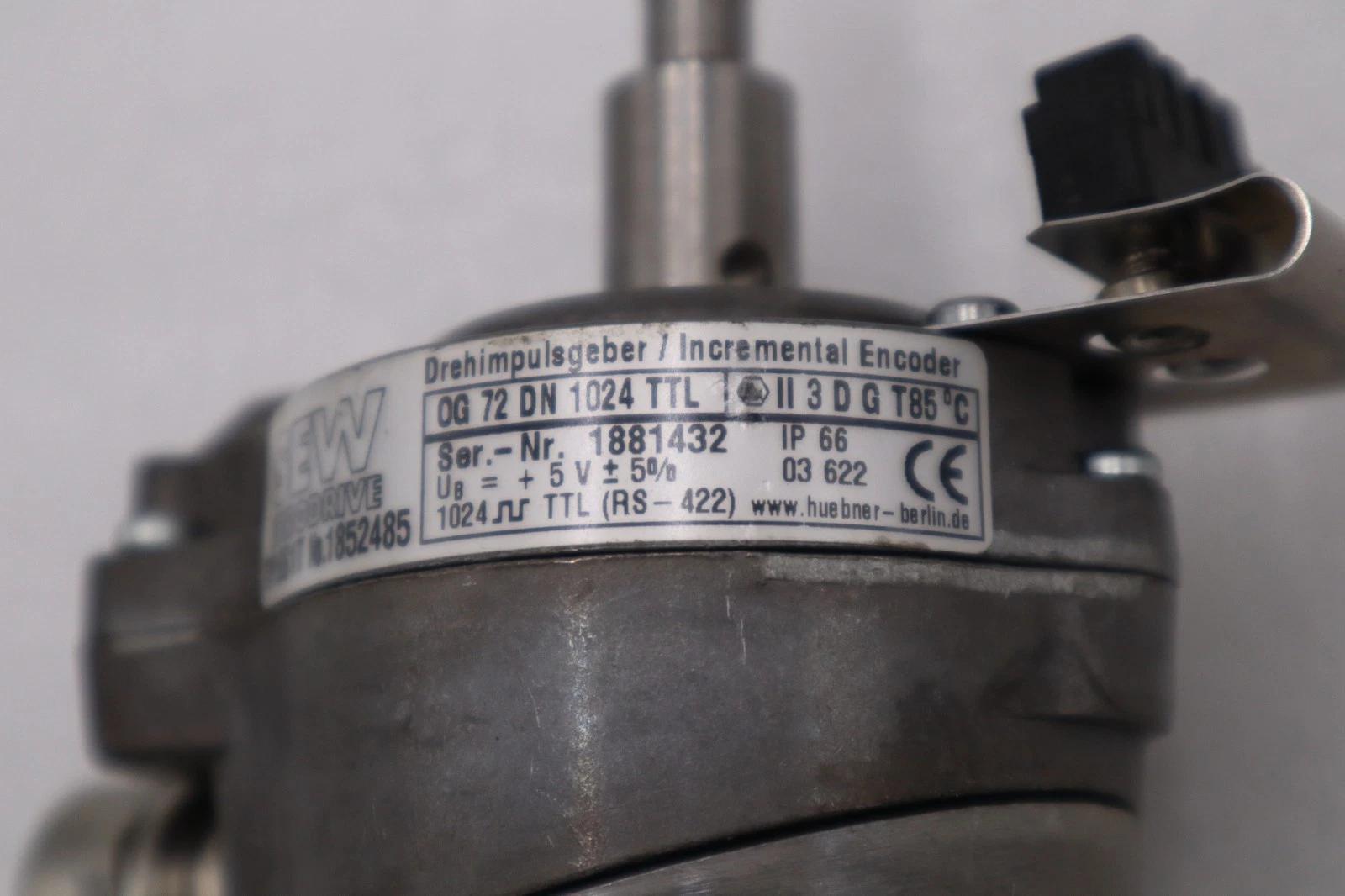 SEW-EURODRIVE 1852485 Incremental Encoder 0G 72 DN 1024 TTL NEW STOCK H1411A - Image 3
