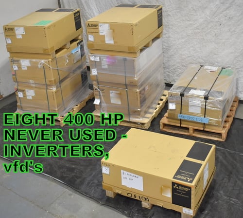 400 HP Mitsubishi, FR-A840-06100-E1-U6, VFD, inverter drive, never used / un-used (8 available) - Image 3
