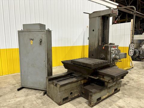 3" Wotan #B75, horizontal boring mill, #40, 31.5" x 39.5" rotary table, 15-1200 RPM, 3-Axis digital read out - Image 3