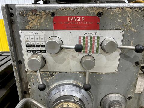 3" Wotan #B75, horizontal boring mill, #40, 31.5" x 39.5" rotary table, 15-1200 RPM, 3-Axis digital read out - Image 8