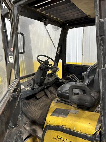 7000 lb. Yale #GLP080LJNGBV120, propane forklift truck w/ rotator, 189" lift height, 2002 - Image 7
